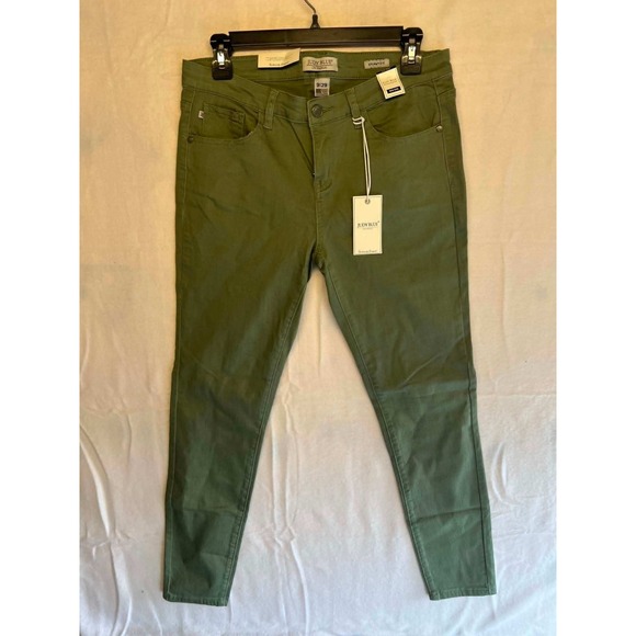 Judy Blue Denim - Judy‎ Blue Olive Green Skinny Fit Mid Rise Colored Denim Jeans Size 9/29
